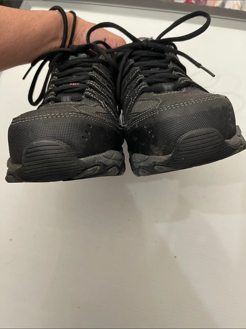 SKECHERS WORK RELAXED FIT CANKTON STEEL TOE ATHLETIC WORK SHOES MENS SIZE 9